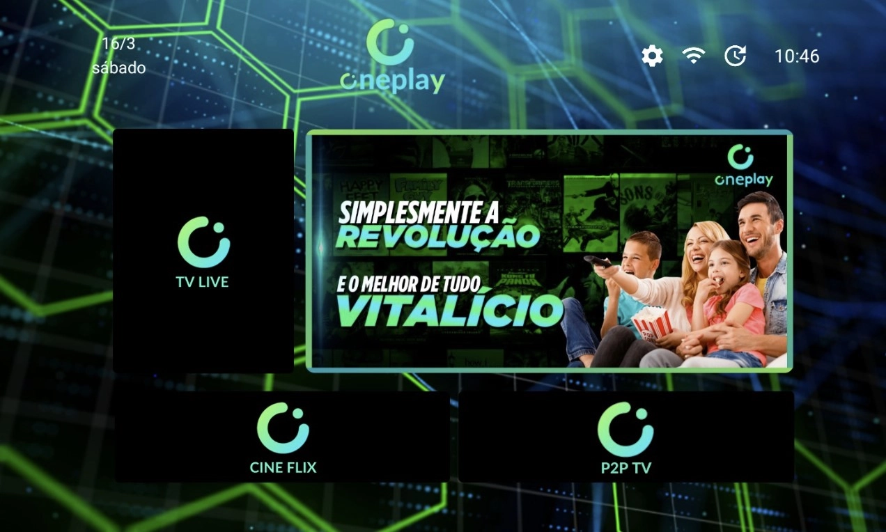 imagem do produto ONEPLAY TV funciona